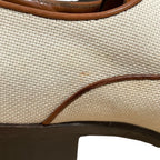 Louis Vuitton Leather Canvas Business Shoes Brown Ecru — view 9
