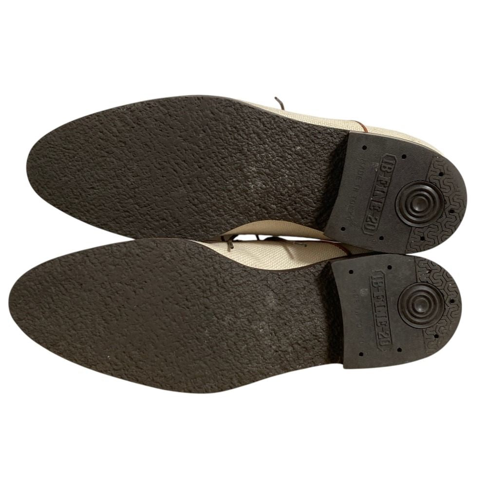 Louis Vuitton Leather Canvas Business Shoes Brown Ecru — view 5