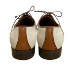 Louis Vuitton Leather Canvas Business Shoes Brown Ecru — view 4