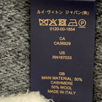 Louis Vuitton Echarpe Monogram Gradient Fringe Scarf Black Gray — view 7