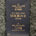 Louis Vuitton Echarpe Monogram Gradient Fringe Scarf Black Gray — view 6