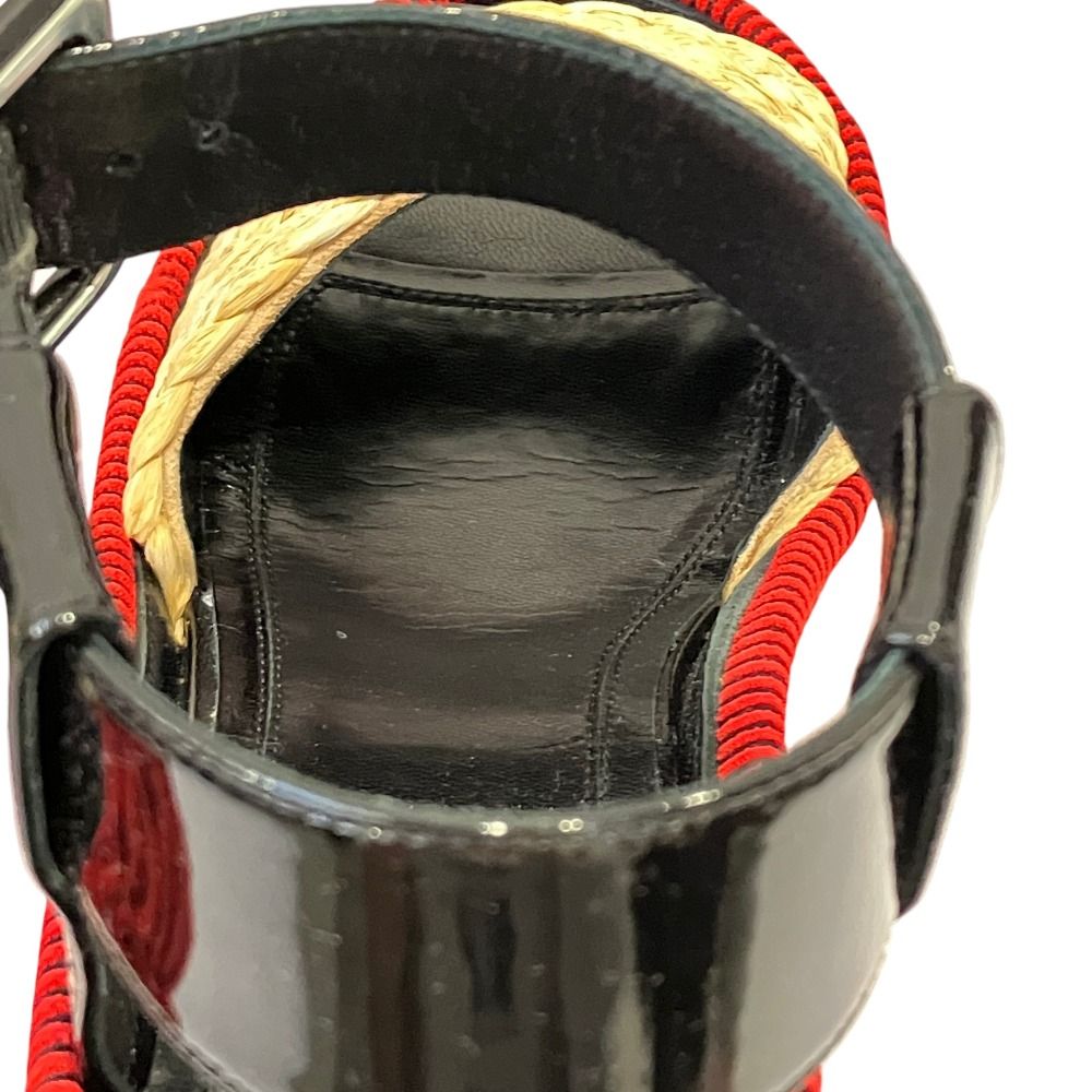 Celine Phoebe Philo Era Platform Ankle Belt Sandals 35 Red — view 8