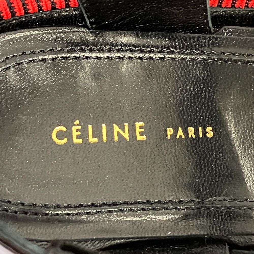 Celine Phoebe Philo Era Platform Ankle Belt Sandals 35 Red — view 9