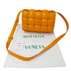 Bottega Veneta Cassette Shoulder Bag Leather Orange Crossbody Braided — view 5
