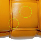 Bottega Veneta Cassette Shoulder Bag Leather Orange Crossbody Braided — view 9