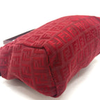 Fendi Handbag Zucca Pattern Canvas Red — view 6