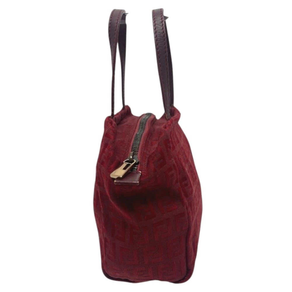 Fendi Handbag Zucca Pattern Canvas Red — view 4