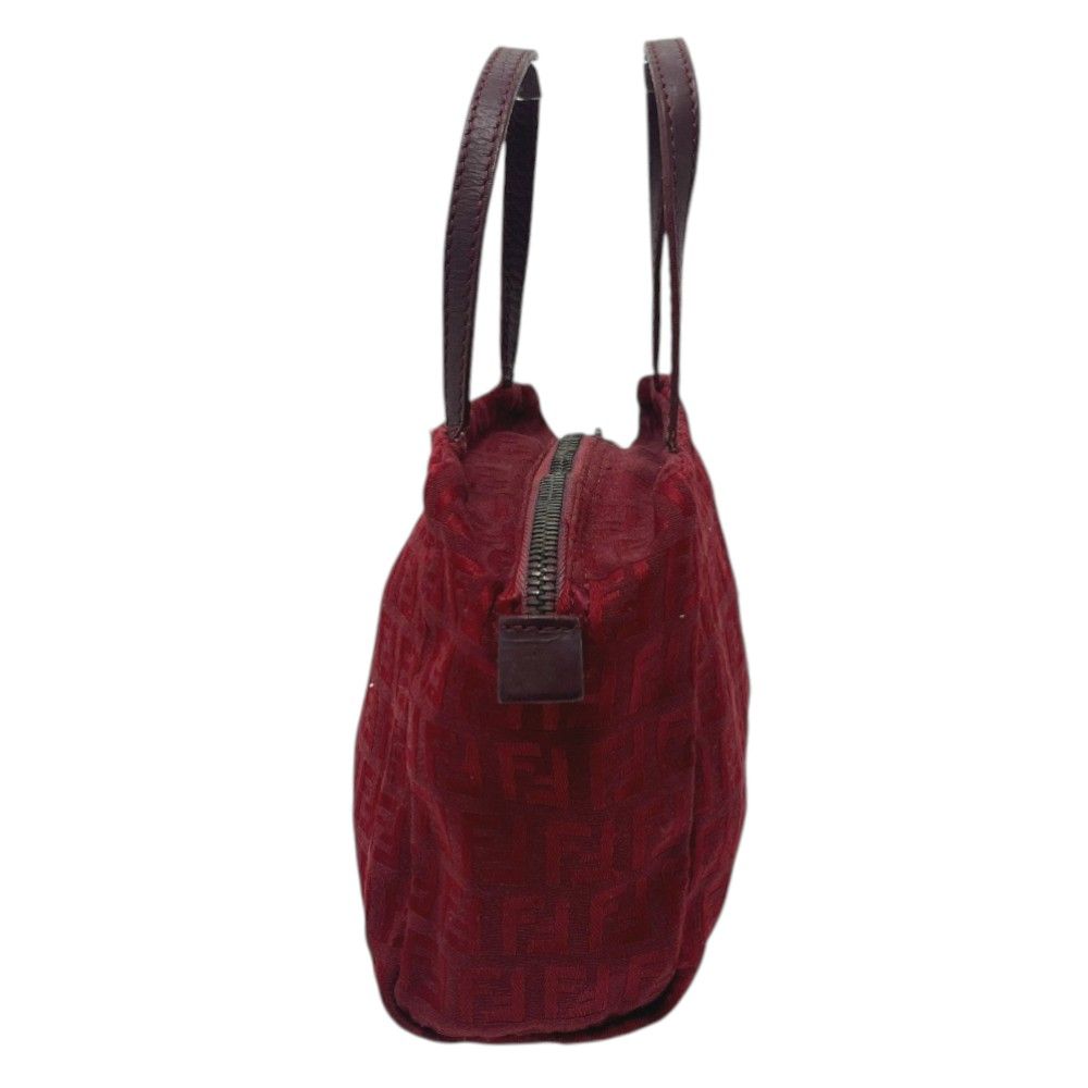 Fendi Handbag Zucca Pattern Canvas Red — view 3