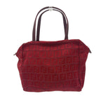 Fendi Handbag Zucca Pattern Canvas Red — view 2