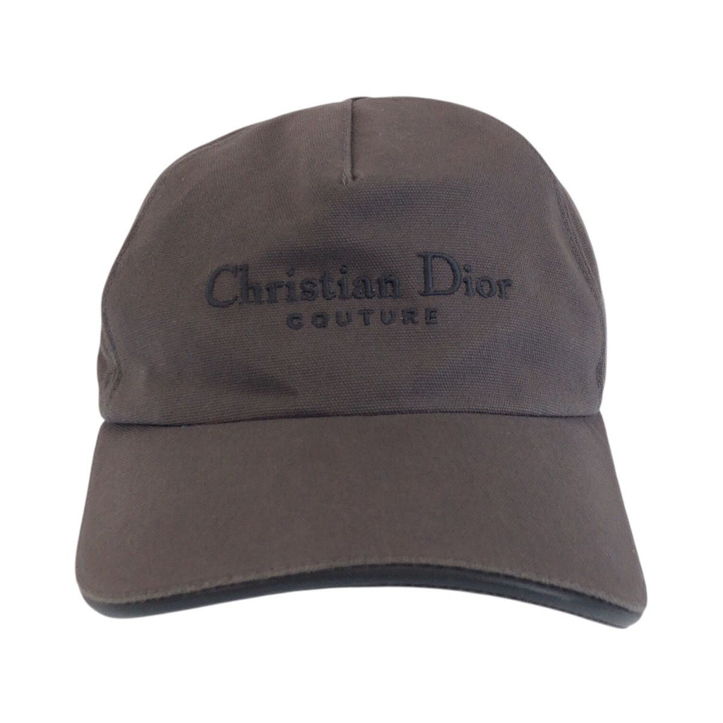 Dior Gray Silver Cotton Cap Hat — view 2