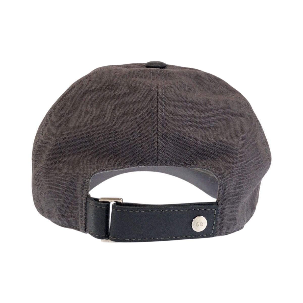 Dior Gray Silver Cotton Cap Hat — view 3