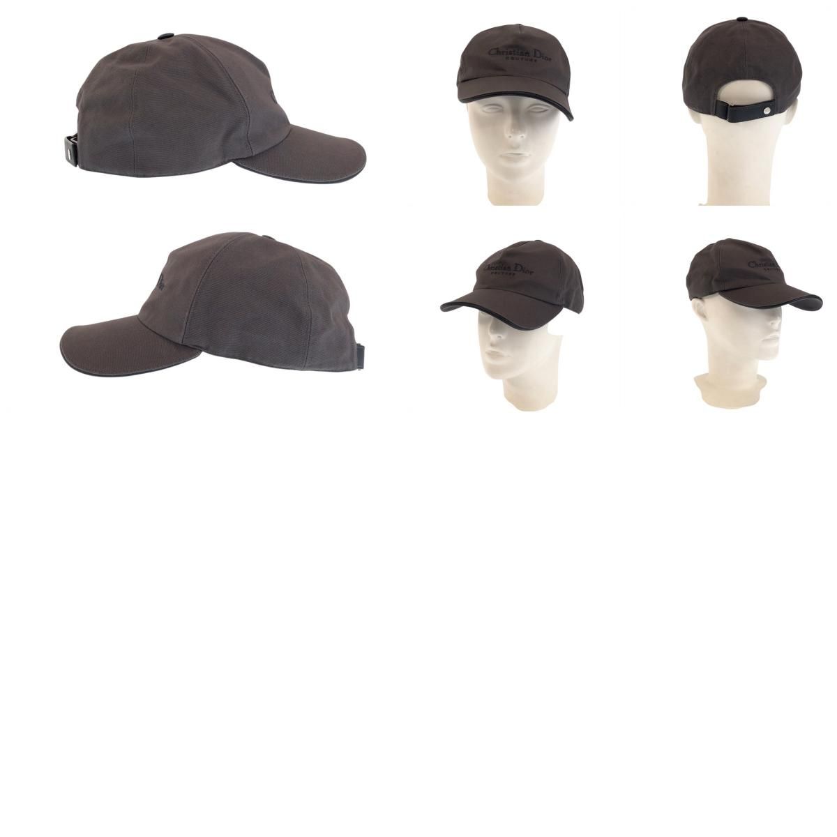 Dior Gray Silver Cotton Cap Hat — view 9