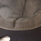 Dior Gray Silver Cotton Cap Hat — view 7