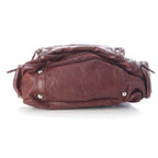 Prada Washed Leather Mini Boston Bag Brown — view 5
