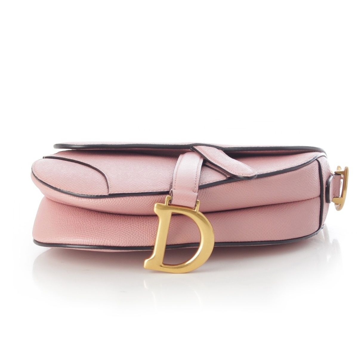 Dior Leather Saddle Bag Logo 2-Way Pink — view 5