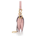 Dior Leather Saddle Bag Logo 2-Way Pink — view 3
