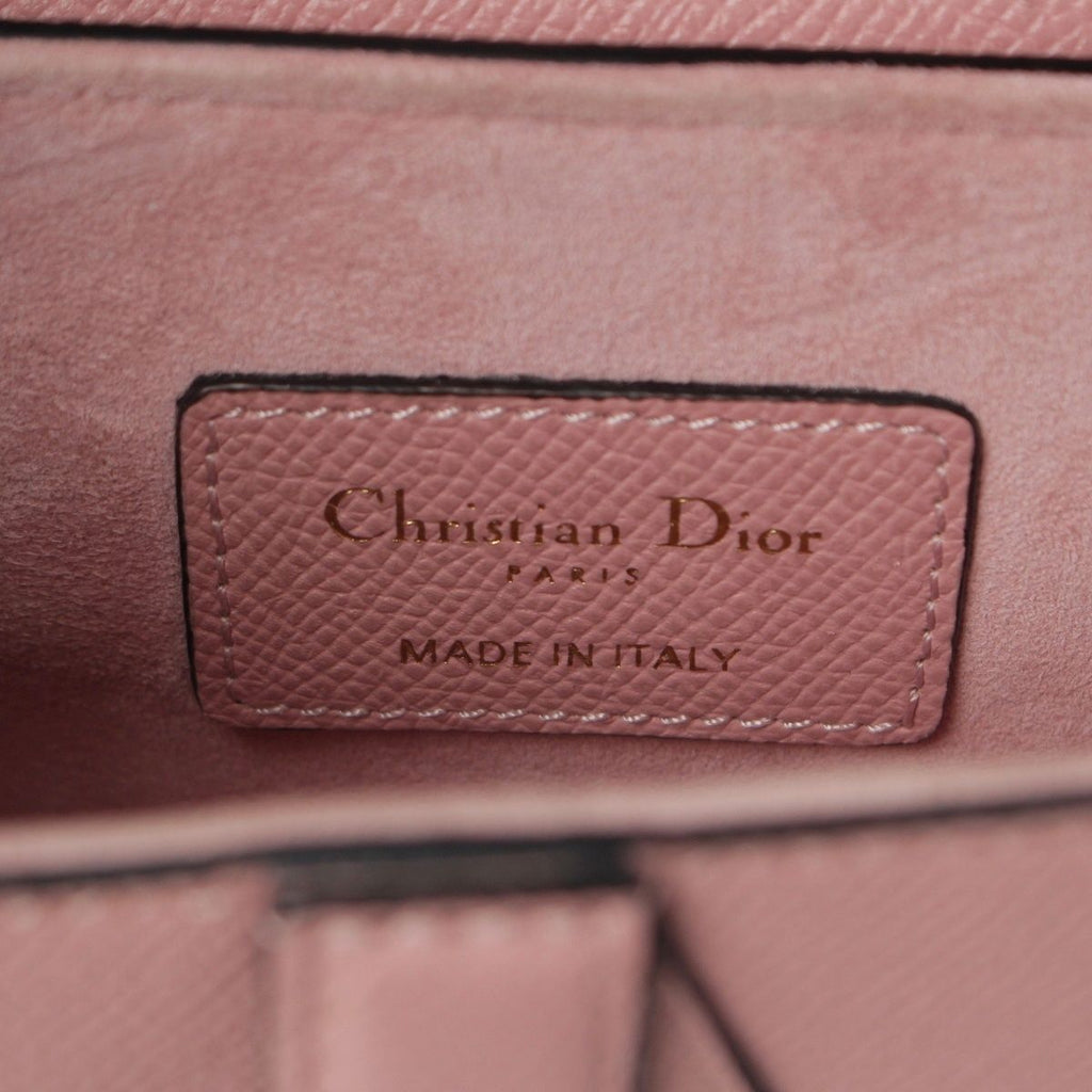 Dior Leather Saddle Bag Logo 2-Way Pink — view 7