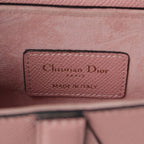 Dior Leather Saddle Bag Logo 2-Way Pink — view 7