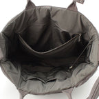 Bottega Veneta Maxi Intrecciato Arco Nylon Large 2-Way Shoulder Tote Gray Moss — view 6