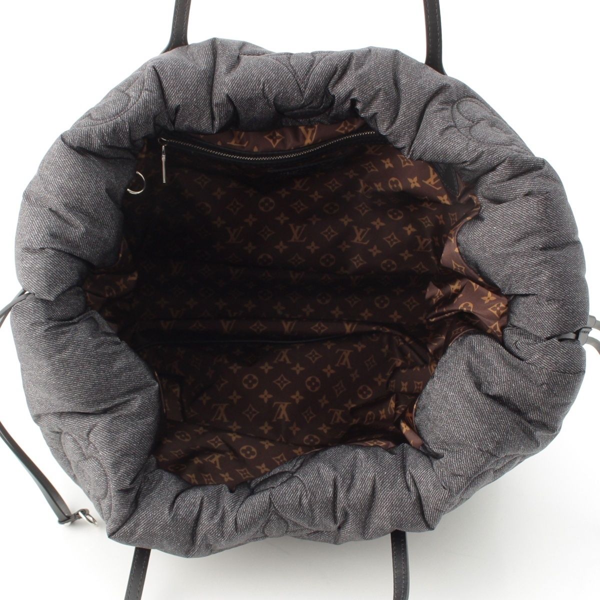 Louis Vuitton Neverfull Inside Out MM Nylon Reversible Tote Black — view 6