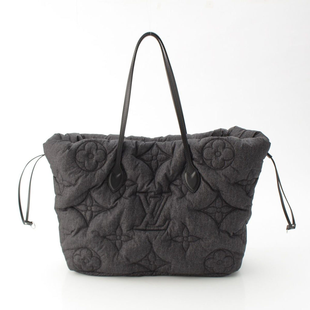Louis Vuitton Neverfull Inside Out MM Nylon Reversible Tote Black — view 4