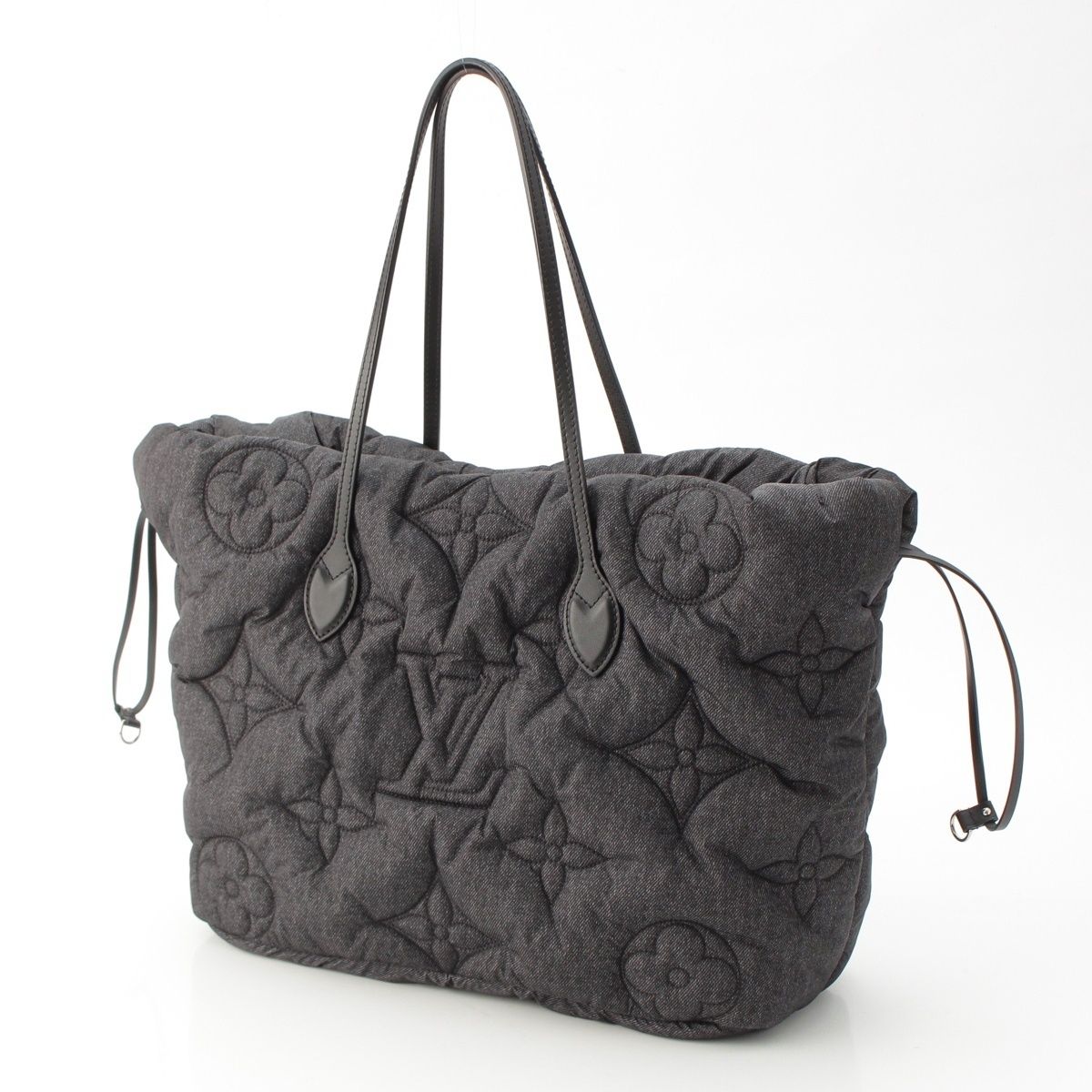 Louis Vuitton Neverfull Inside Out MM Nylon Reversible Tote Black — view 2