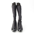 Chanel Nylon 2-Way CC Logo Removable Boots Black 35 2 1C — view 2