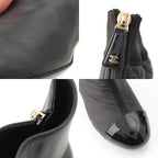 Chanel Nylon 2-Way CC Logo Removable Boots Black 35 2 1C — view 9