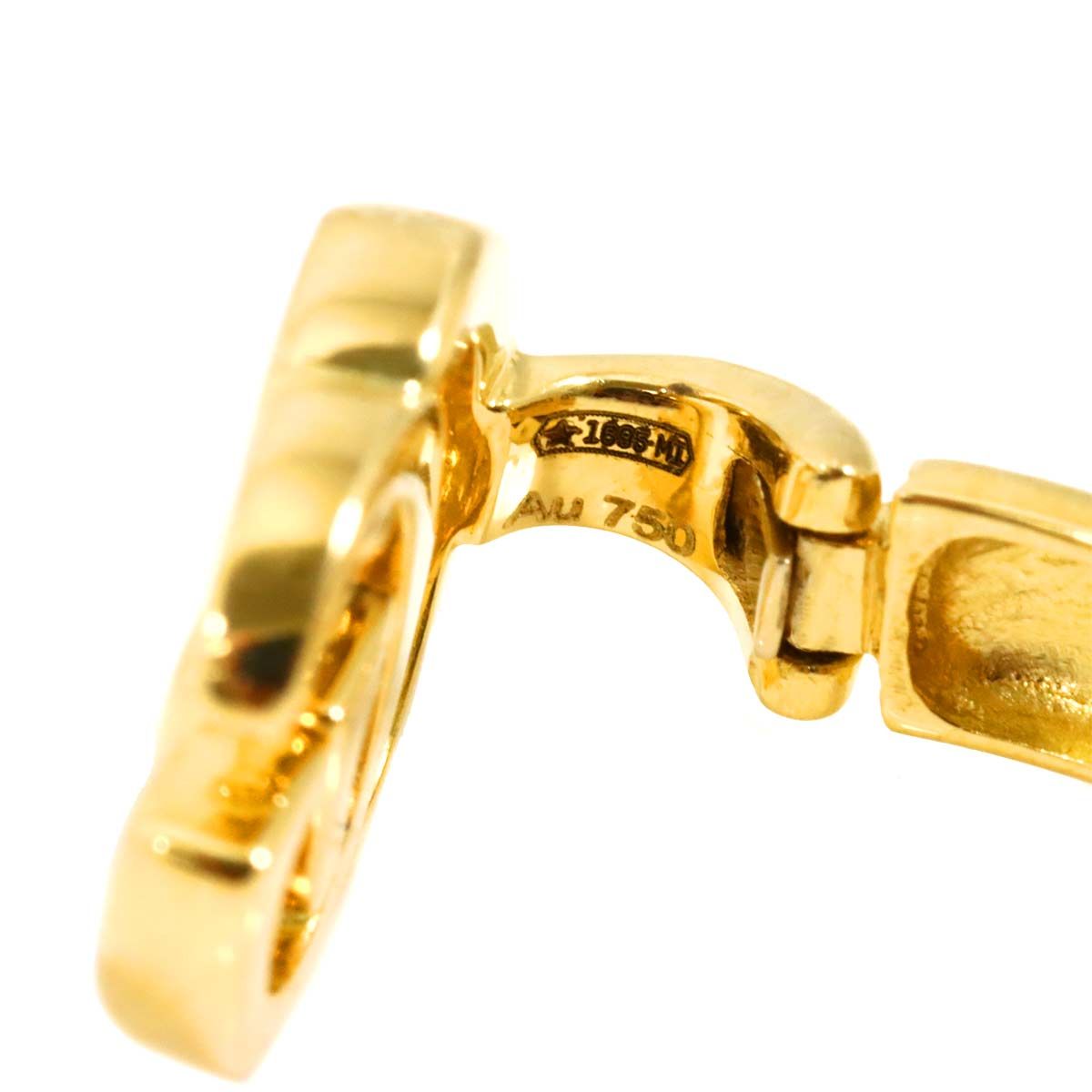 Gucci Double Earrings 18k YG Yellow Gold 750 Only Clip on — view 6