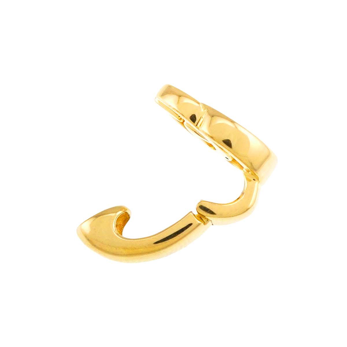 Gucci Double Earrings 18k YG Yellow Gold 750 Only Clip on — view 4