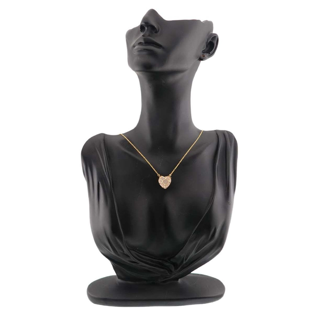Dior Heart Quartz Necklace 18k YG Yellow Gold — view 6