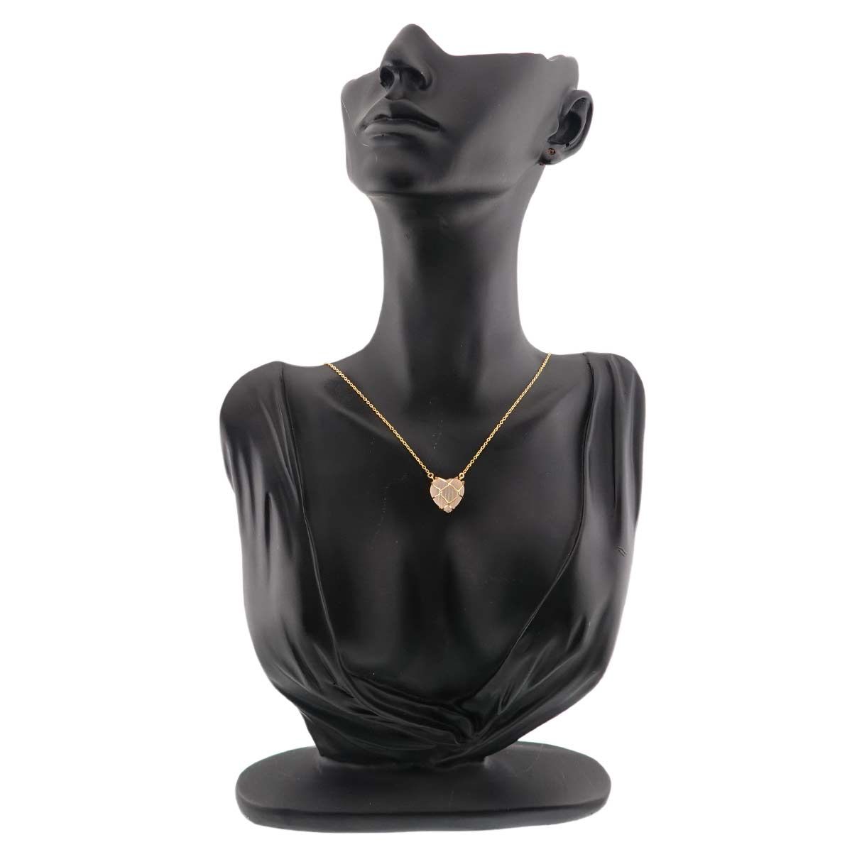 Dior Heart Quartz Necklace 18k YG Yellow Gold — view 6