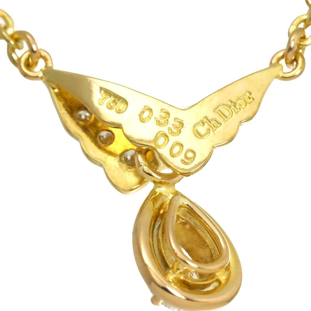 Dior Diamond 0.33 Necklace 18k YG Yellow Gold — view 4
