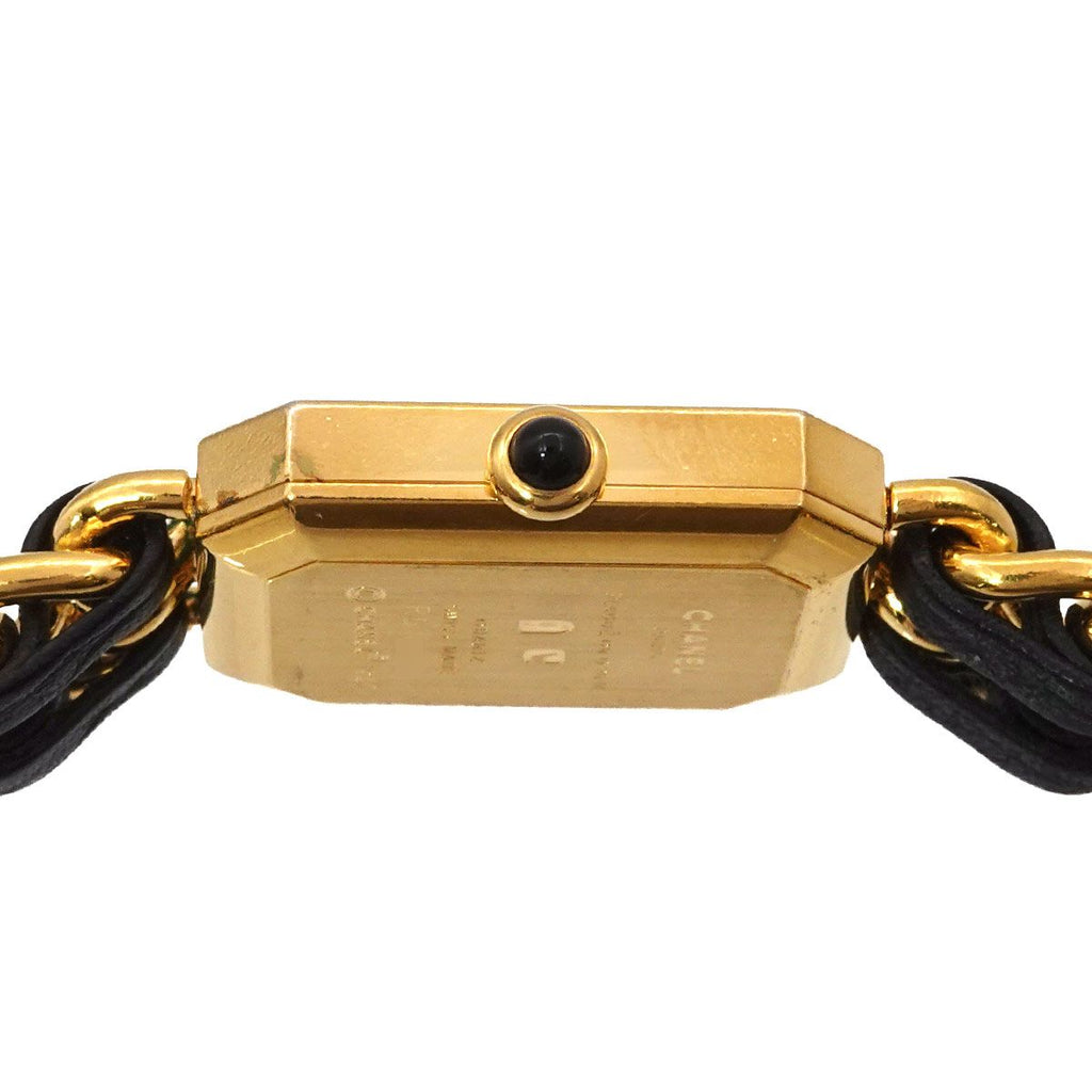 Chanel Premiere S Vintage Watch Black Gold Quartz — view 5