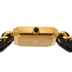 Chanel Premiere S Vintage Watch Black Gold Quartz — view 5