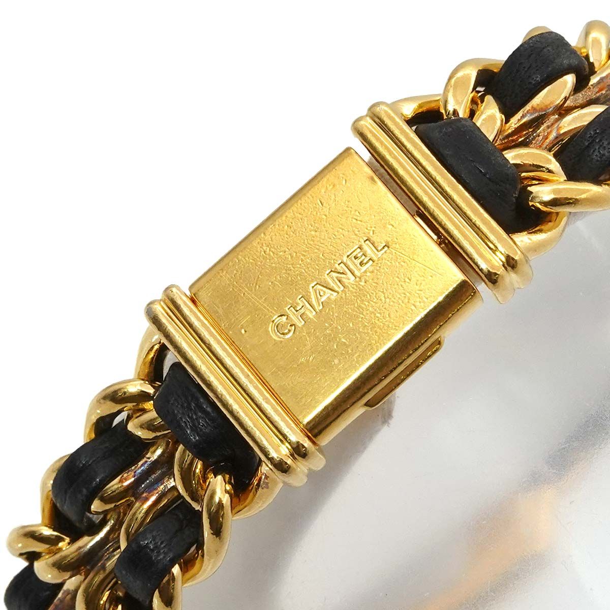 Chanel Premiere S Vintage Watch Black Gold Quartz — view 6