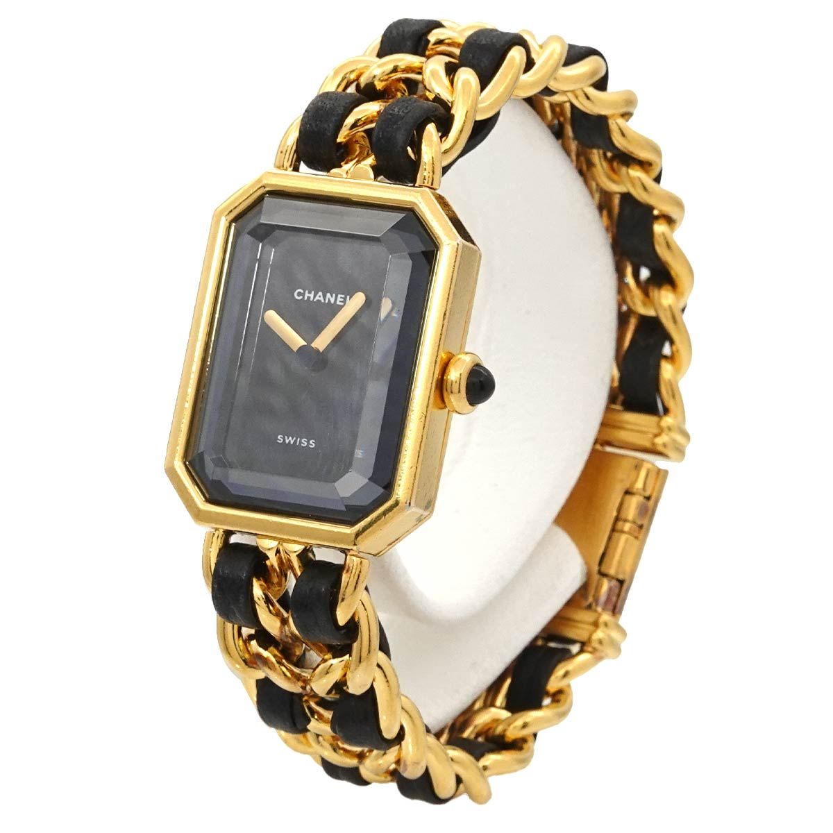 Chanel Premiere S Vintage Watch Black Gold Quartz — view 2