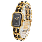 Chanel Premiere L Vintage Watch Black Gold — view 2