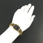 Chanel Premiere L Vintage Watch Black Gold — view 3