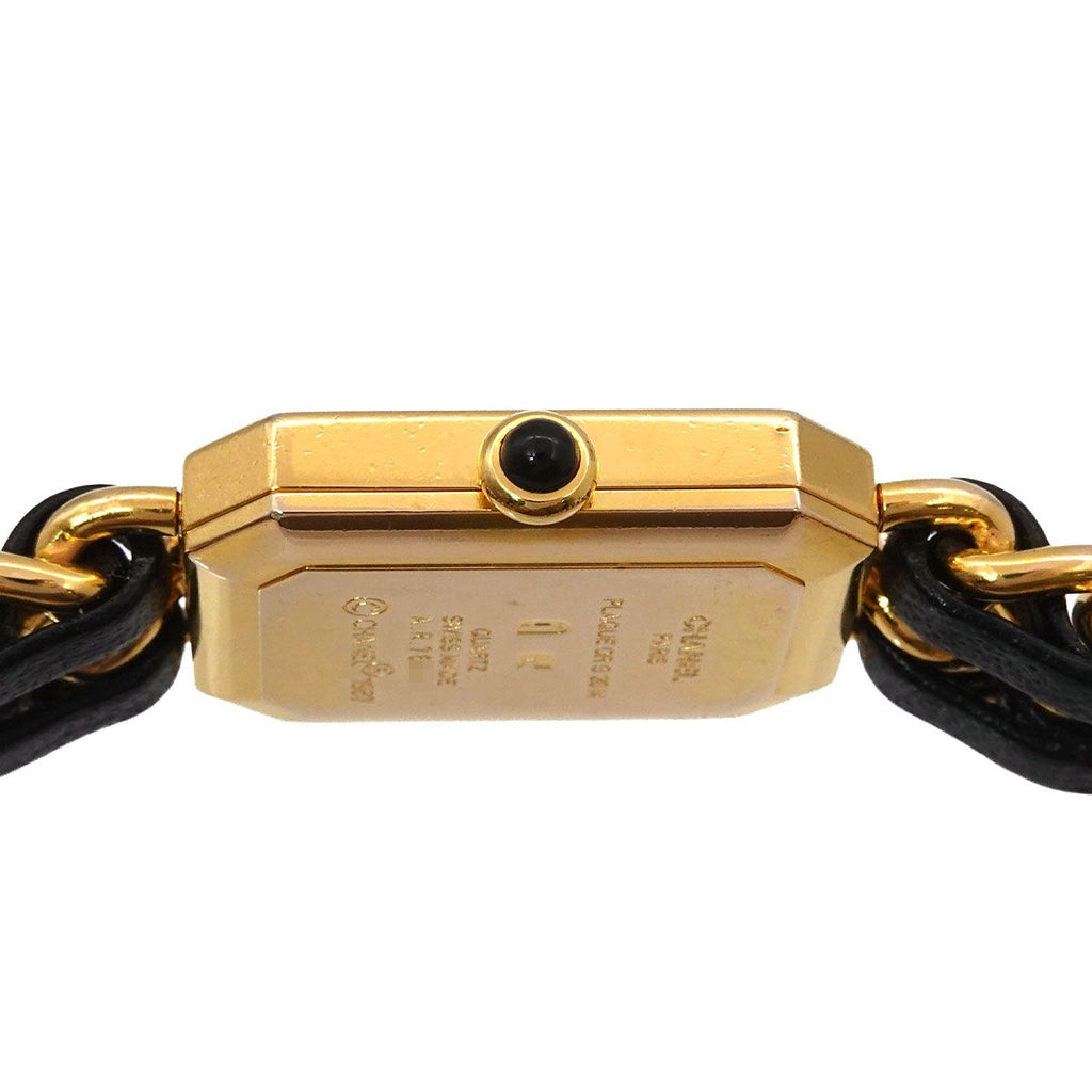 Chanel Premiere L Vintage Watch Black Gold — view 5