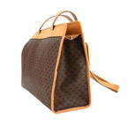 Celine Macadam Shoulder Bag Leather Brown Gold Vintage — view 3