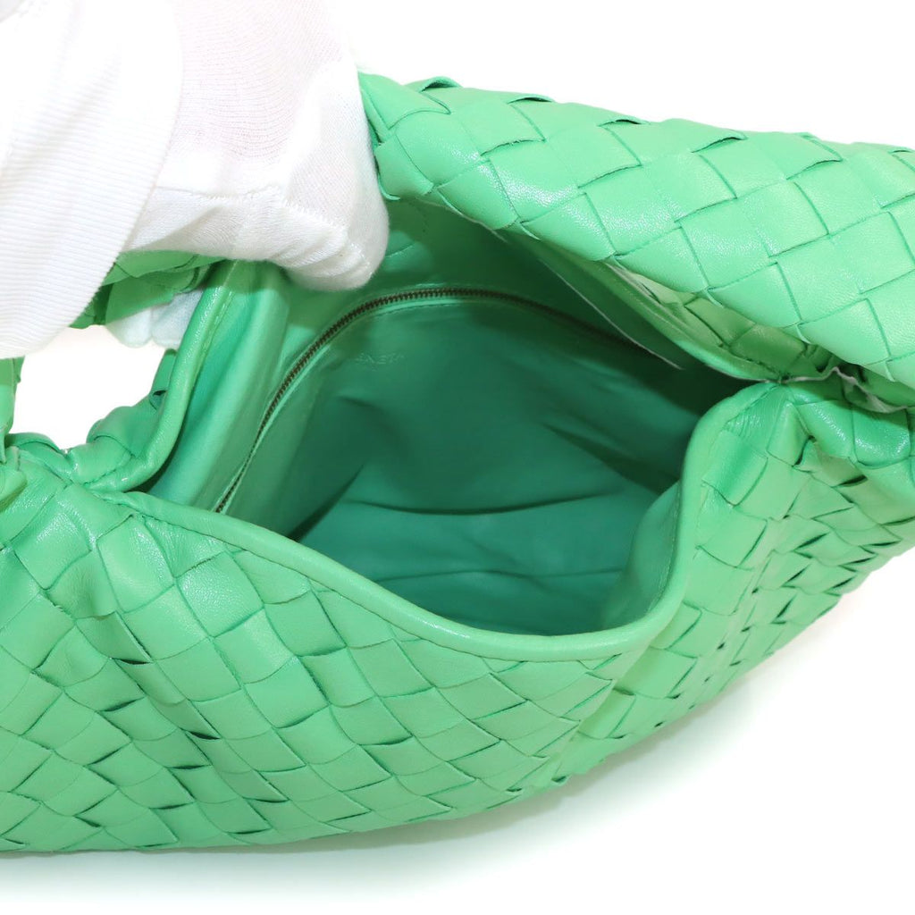 Bottega Veneta Intrecciato Pop Small Shoulder Bag Leather Green — view 7