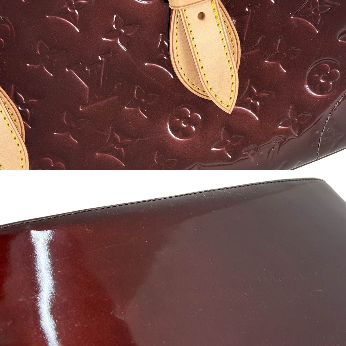 Louis Vuitton Monogram Vernis Rosewood Avenue Shoulder Bag Amarante — view 9