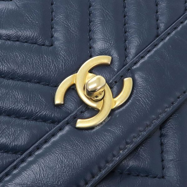 Chanel Chevron Chain Backpack — view 4