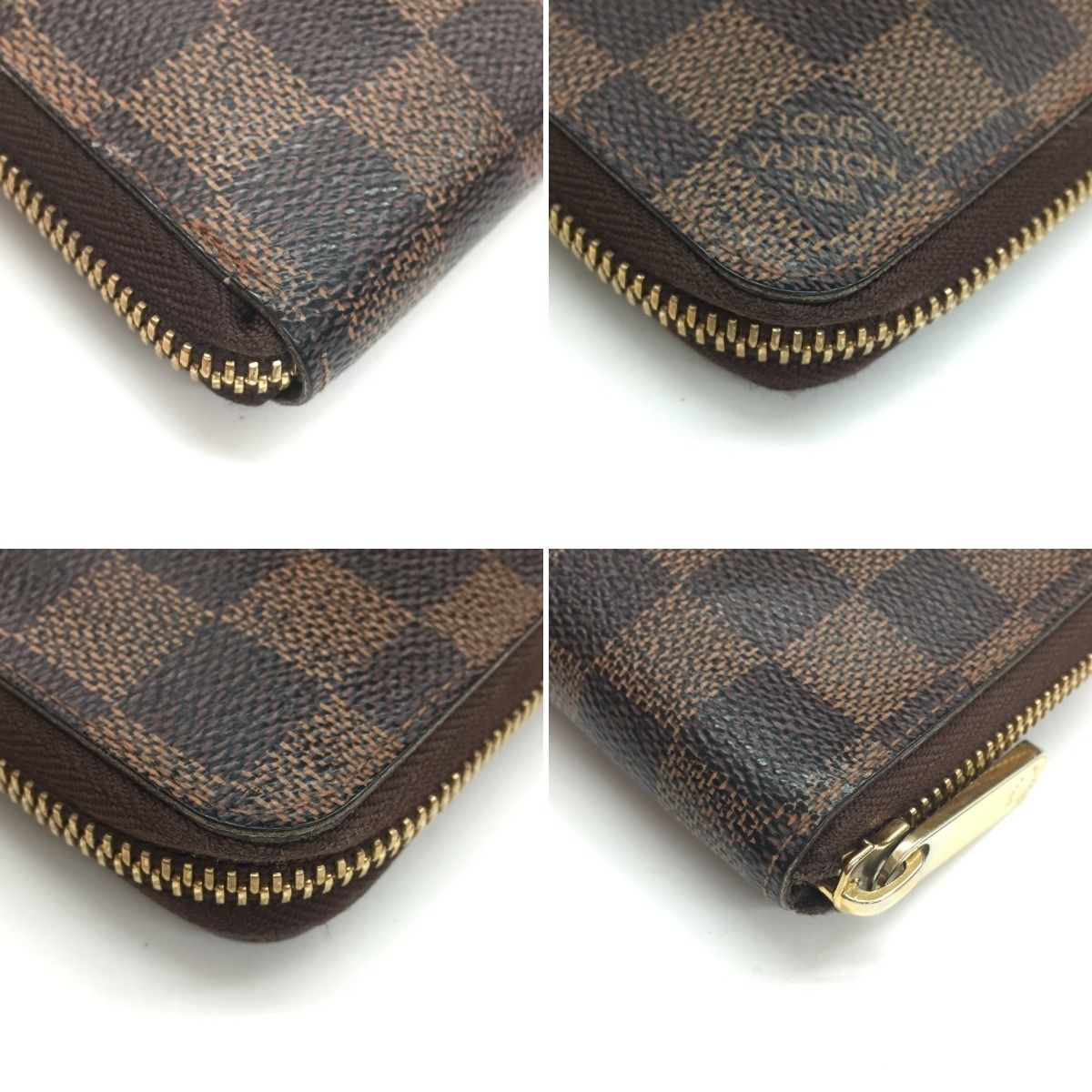 Louis Vuitton Zip Around Wallet Damier Zippy Compact Brown — view 4