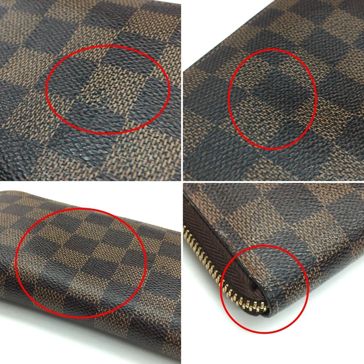 Louis Vuitton Zip Around Wallet Damier Zippy Compact Brown — view 5