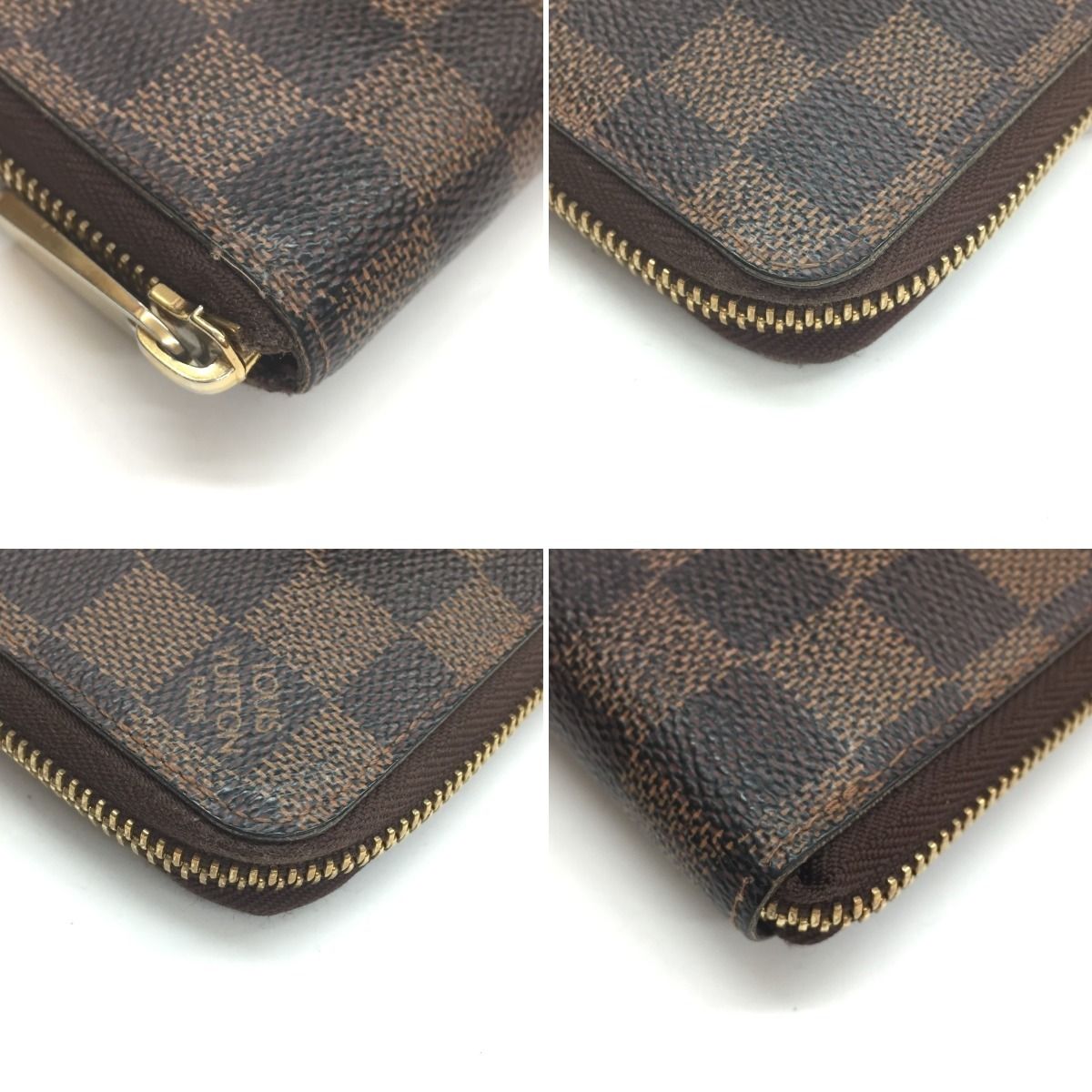 Louis Vuitton Zip Around Wallet Damier Zippy Compact Brown — view 3