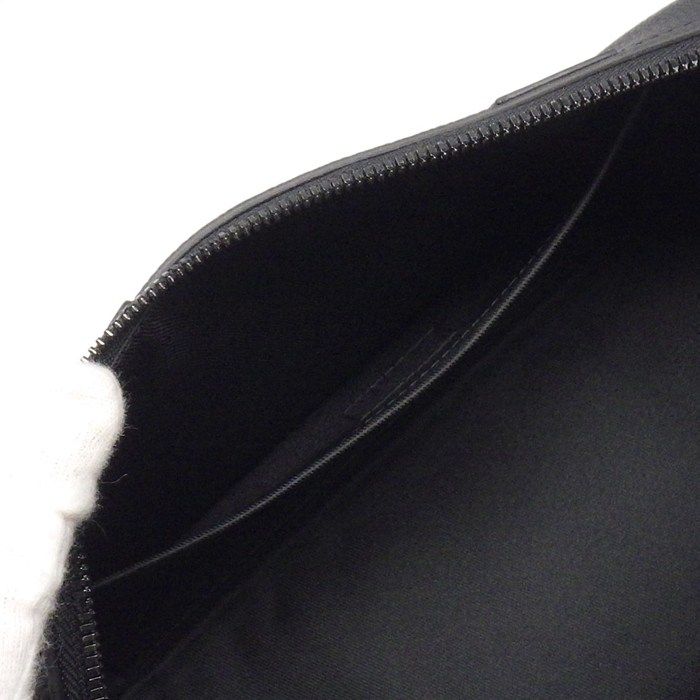 Louis Vuitton Shoulder Bag City Keepall Black LV Aerogram Leather — view 6