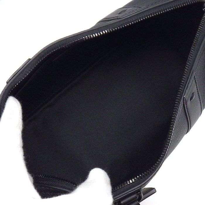 Louis Vuitton Shoulder Bag City Keepall Black LV Aerogram Leather — view 5