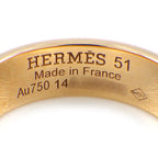 Hermes Ring D'ancre PM Points Diamond 18k Pink Gold — view 4